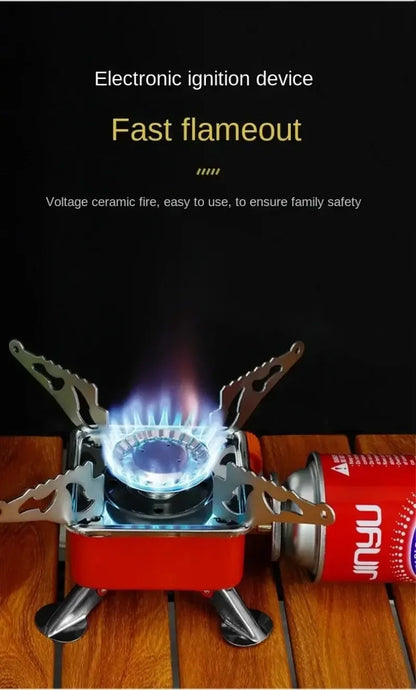 Portable Mini Square Stove – Ultra-Light Camping Cookware
