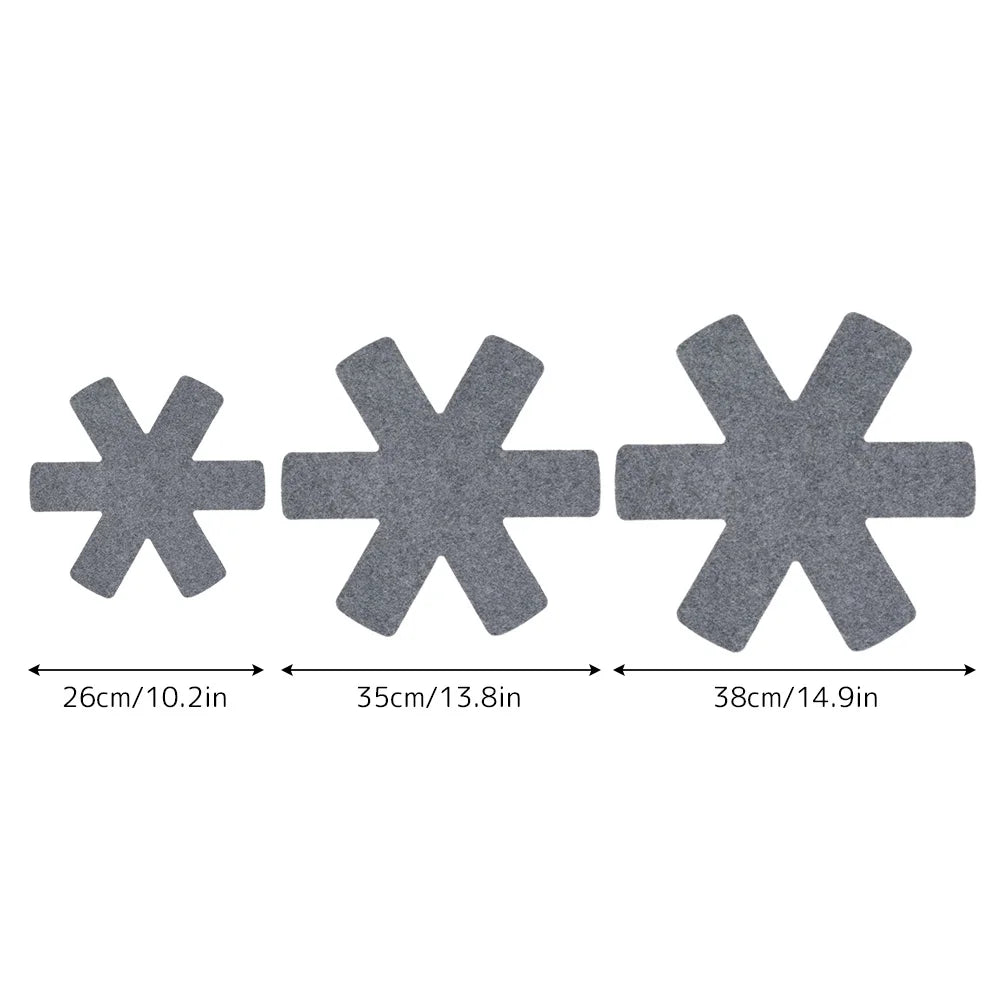 Anti-Scratch Pot Protectors | 12Pcs Non-Woven Pads