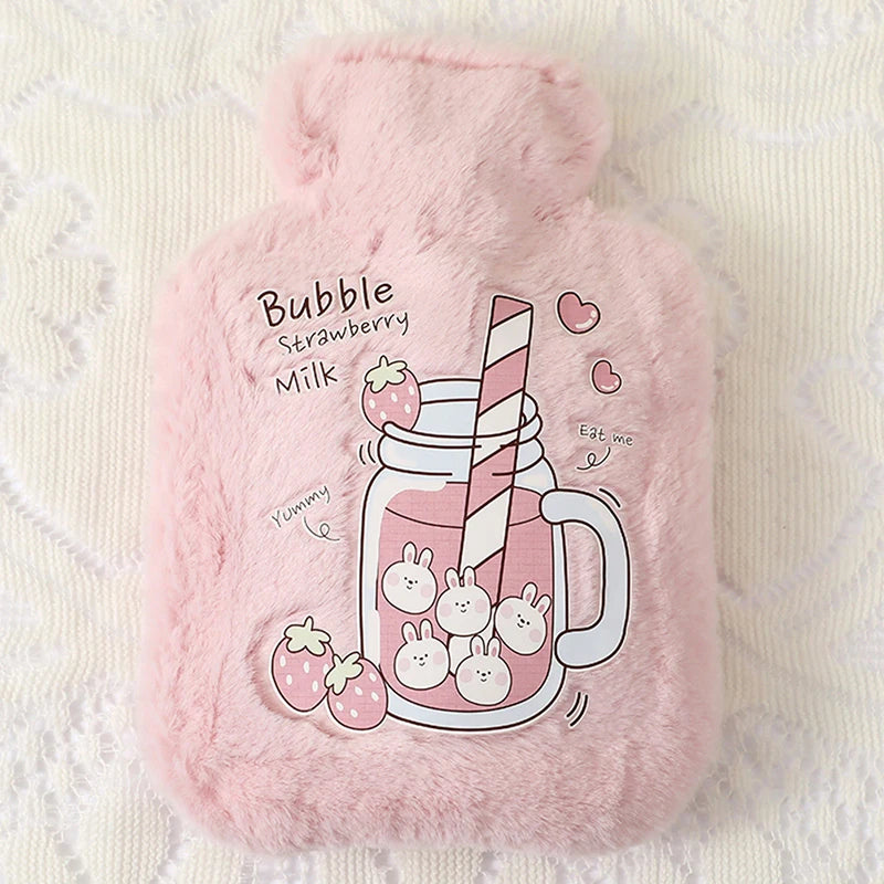 Cartoon Plush Rabbit Bear Hot Water Bottle