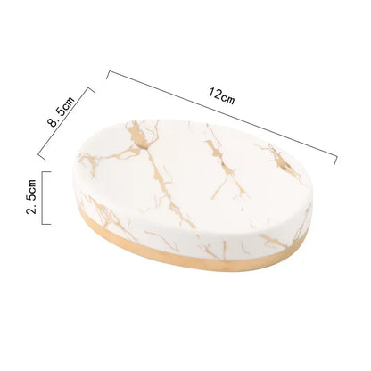 Marble Stripes Ceramic Soap Dish