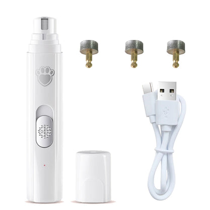 Rechargeable Dog Cat Nail Grinder – Painless Paw Grooming Tool