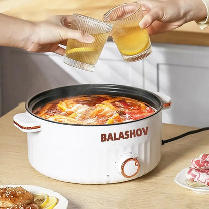 Mini Portable Electric Cooker – Double Layer Non-Stick Hot Pot