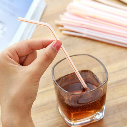 Colorful & Black Drinking Straws – Flexible Party Supplies
