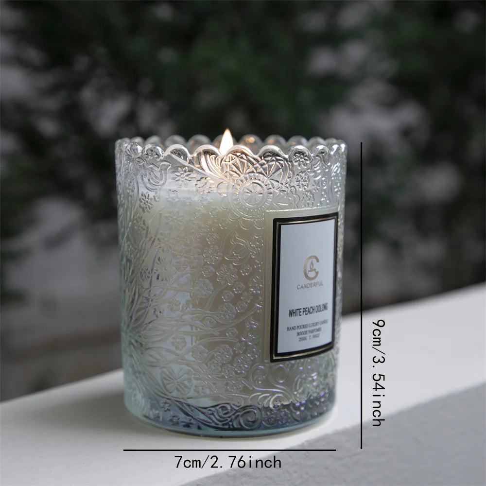 Luxury Scented Soy Candle - Natural Essential Oil for Sleep & Stress Relief