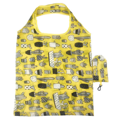 Reusable Shopping Bag - Nylon Foldable Grocery Tote Bag