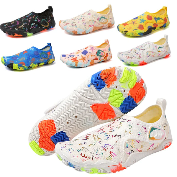 Kids Adults Barefoot Water Shoes Quick Dry Non Slip Rubber Sole Aqua