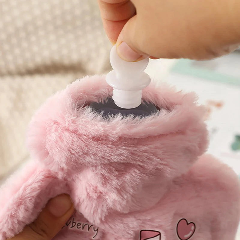 Cartoon Plush Rabbit Bear Hot Water Bottle