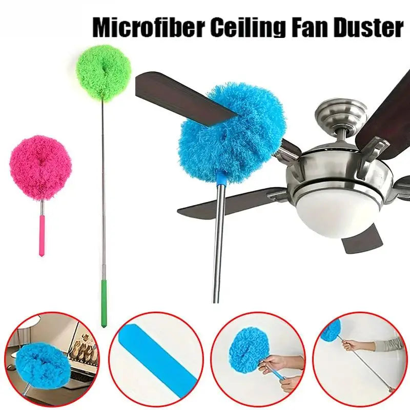 Ceiling Fan Cleaner Duster - Extendable Dust Removal Brush