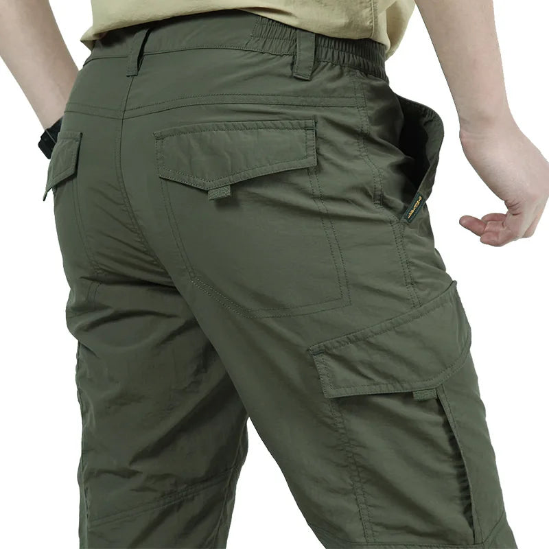 Men's Tactical Cargo Pants - Waterproof & Wear-Resistant Outdoor Trousers