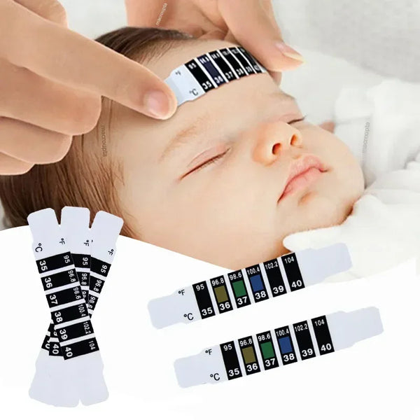 Baby Forehead Temperature Sticker Flexible Digital Lcd Thermometer