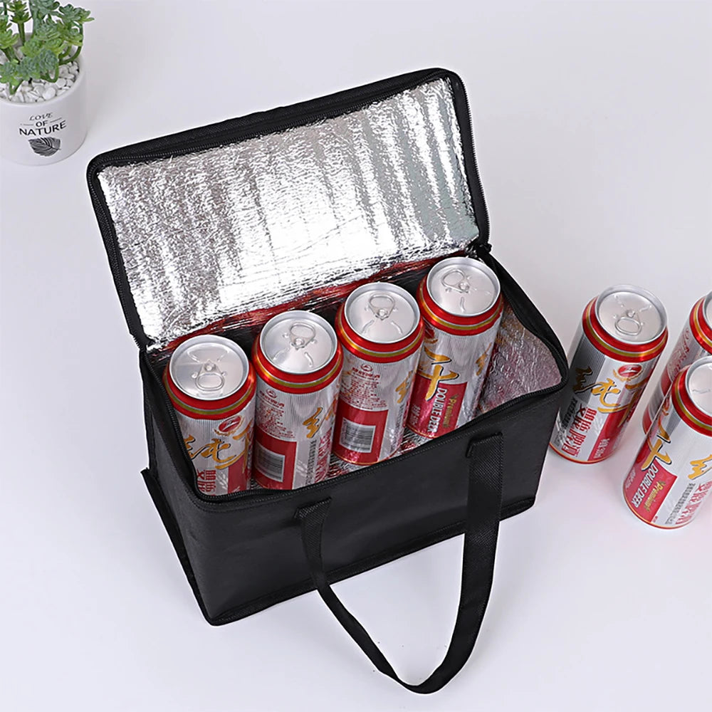 Portable Lunch Cooler Bag - Insulated Picnic Thermal Bag