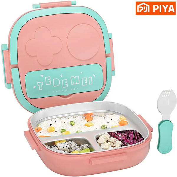 500ML Stainless Steel Bento Box Insulated Lunch Box For Kids Toddler