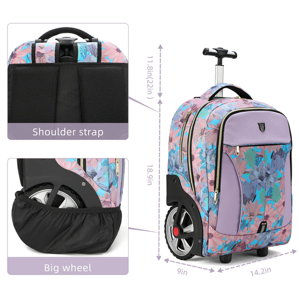 Travel Suitcases Rolling Luggage Backpack With Wheels Travel Large