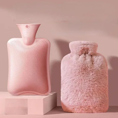 Rabbit-like Plush Hot Water Bottle | PVC Hand Warmer
