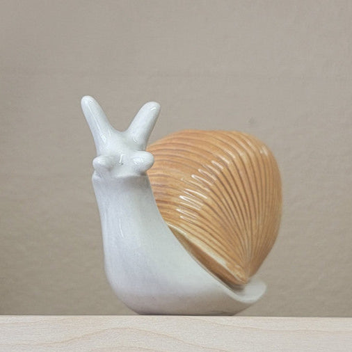 Large Snail Ceramic Plant Watering Spike
