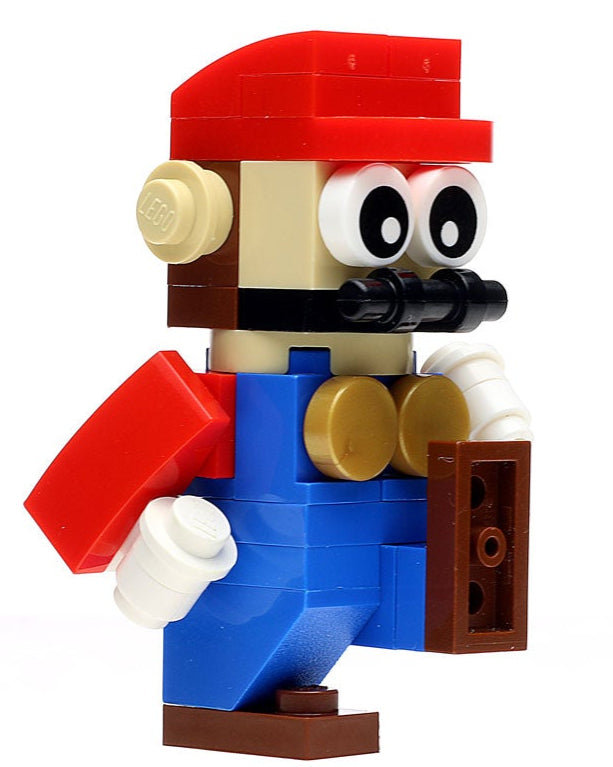 The Red Plumber made using LEGO parts