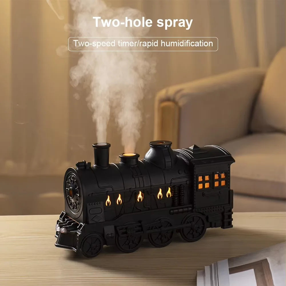 Mini Train Shape Aromatherapy Diffuser with LED Lamp