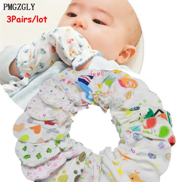 3pairs Lot Newborn Baby Anti Scratch Mittens Gloves Baby Kids Care