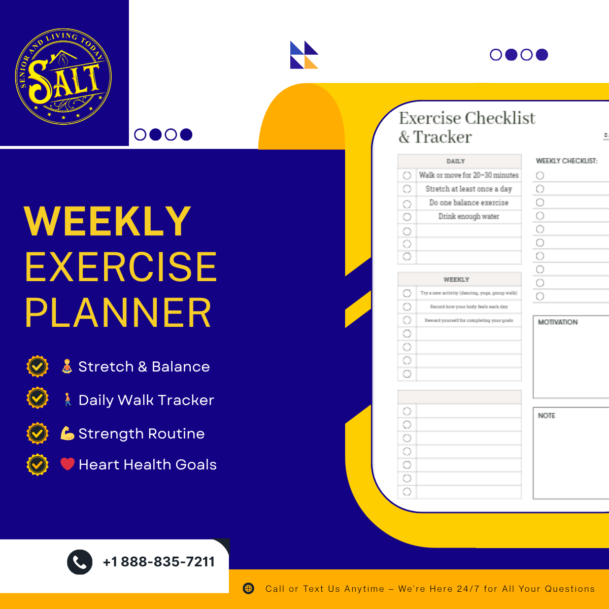 Weekly Exercise Planner
