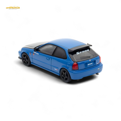 Motorhelix Honda Civic EK9 Malaysia Limited Edition - Blue 1:64