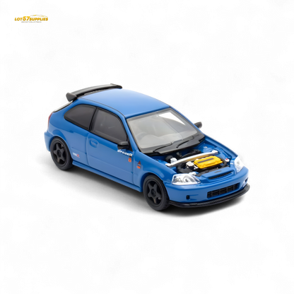Motorhelix Honda Civic EK9 Malaysia Limited Edition - Blue 1:64