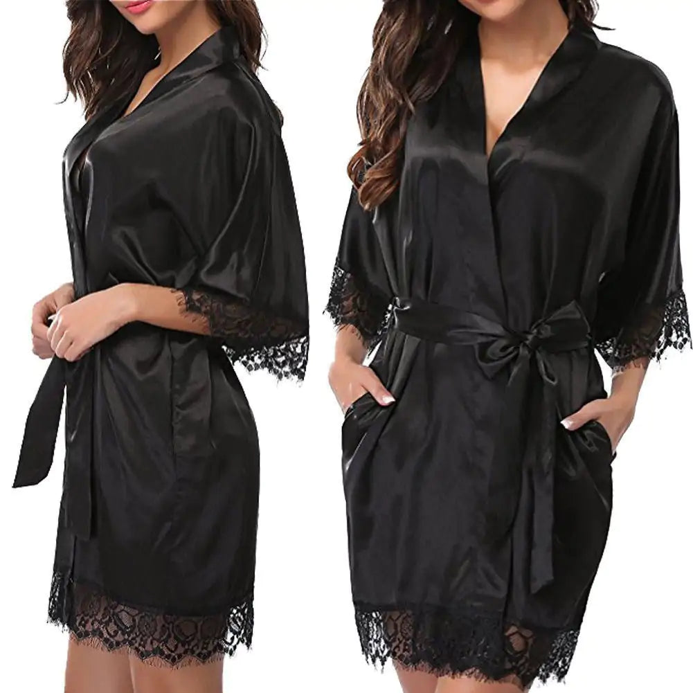 Kimono Style Silk Robe | Luxurious Lightweight Loungewear