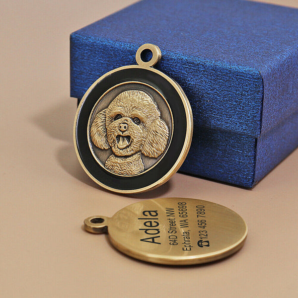 Anti Lost Card Dog Identity Tag Dog Tag Metal Lettering Cat