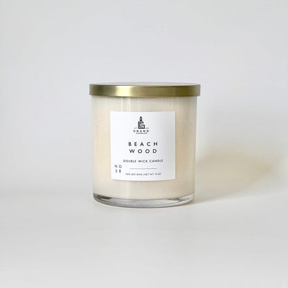 Beachwood Soy Candle – Earthy Coastal Breeze