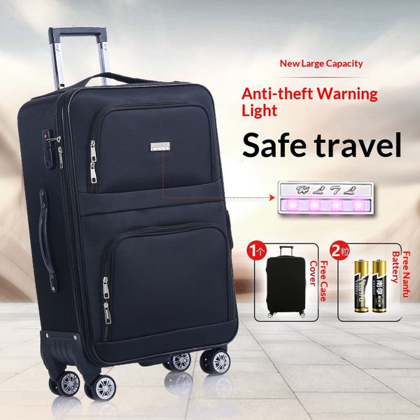 Four Wheel Rolling Suitcase Oxford Fabric Trolley Case