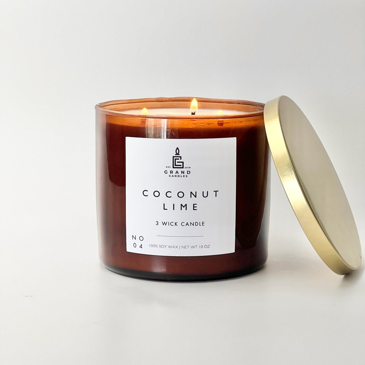 Coconut Lime Soy Candle – Tropical, Creamy & Refreshing