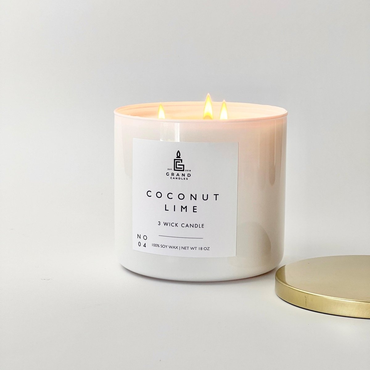 Coconut Lime Soy Candle – Tropical, Creamy & Refreshing
