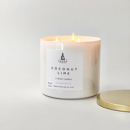 Coconut Lime Soy Candle – Tropical, Creamy & Refreshing