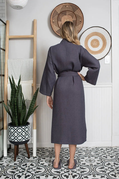Womens Waffle Robe: Lightweight, Quick-Dry Spa Comfort