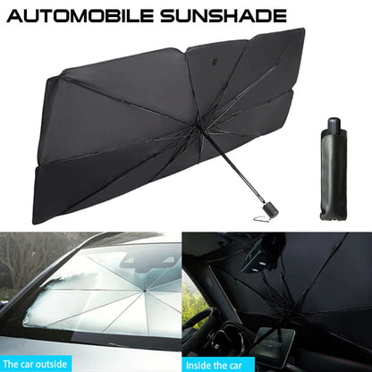 51" Car Sun Shade Umbrella | Foldable Windshield Visor