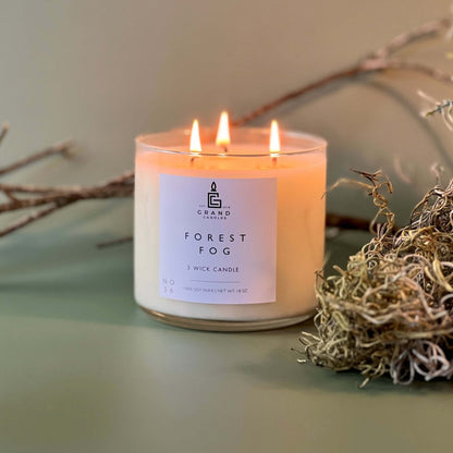 Forest Fog Soy Candle – Earthy, Calm & Nature-Inspired