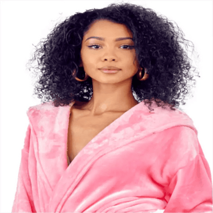 Women's Plush Hooded Robe: Spa Comfort at Home