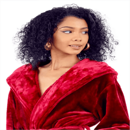 Women's Plush Hooded Robe: Spa Comfort at Home