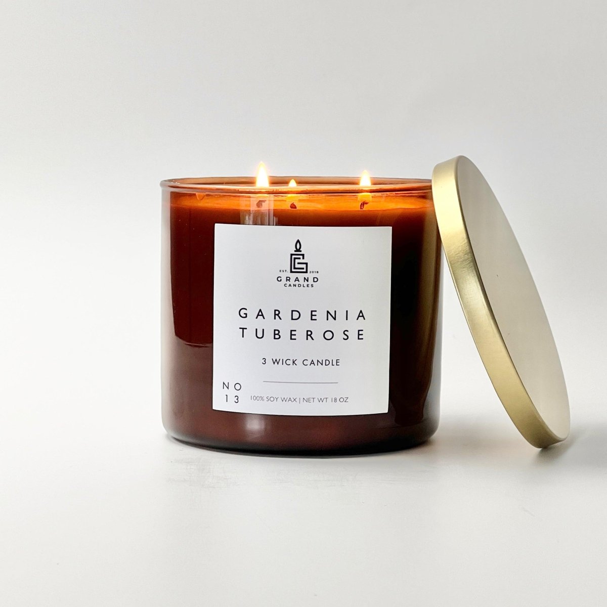 Gardenia Tuberose Soy Candle – Feminine, Fresh & Floral