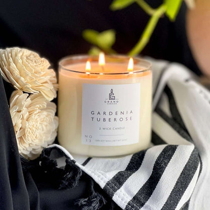 Gardenia Tuberose Soy Candle – Feminine, Fresh & Floral