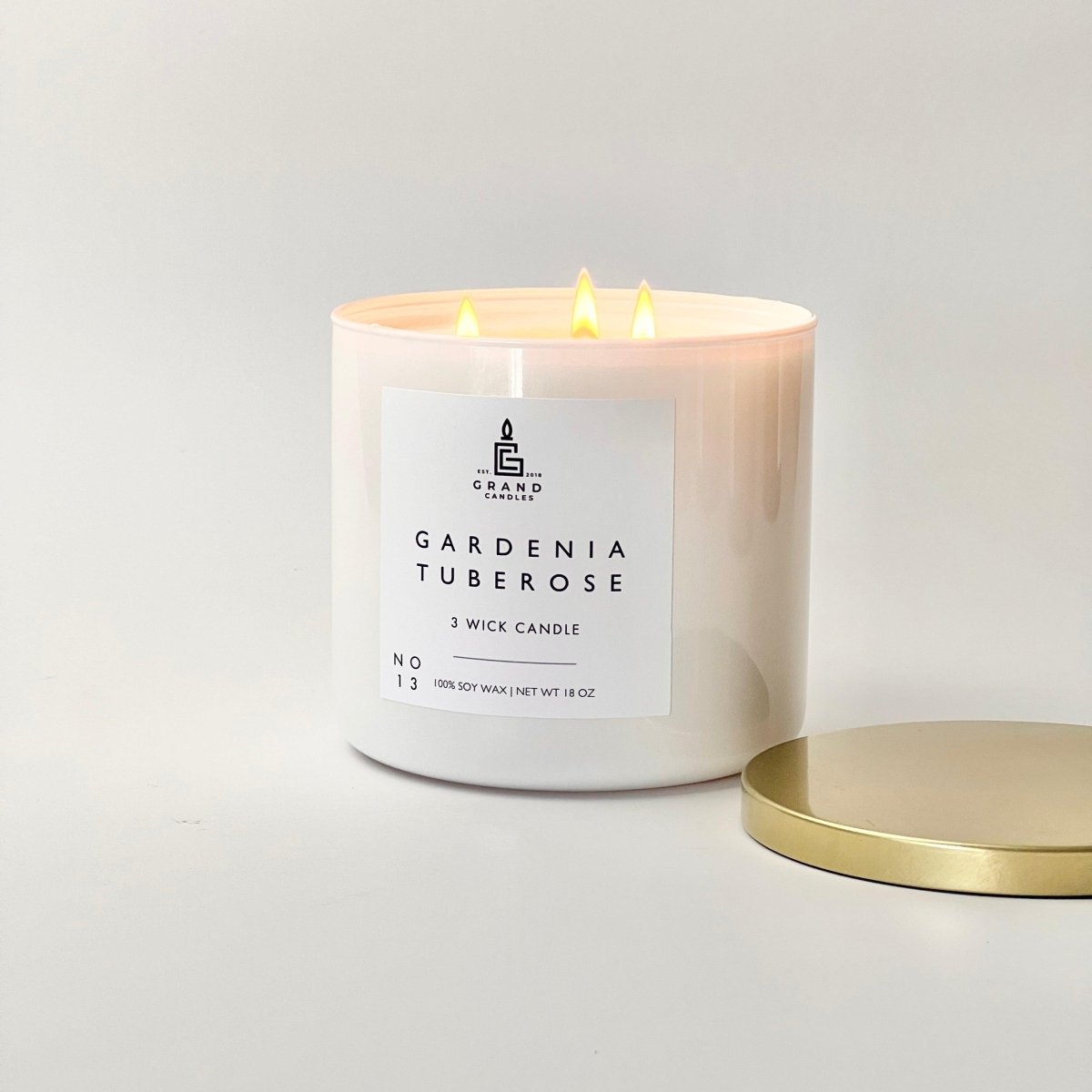 Gardenia Tuberose Soy Candle – Feminine, Fresh & Floral