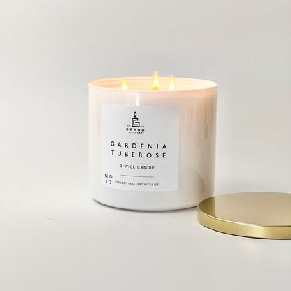 Gardenia Tuberose Soy Candle – Feminine, Fresh & Floral