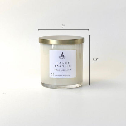 Honey Jasmine Soy Candle – Floral, Fresh & Graceful Aroma
