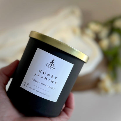 Honey Jasmine Soy Candle – Floral, Fresh & Graceful Aroma