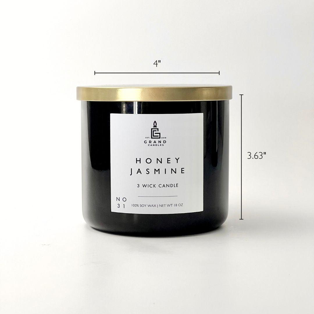Honey Jasmine Soy Candle – Floral, Fresh & Graceful Aroma