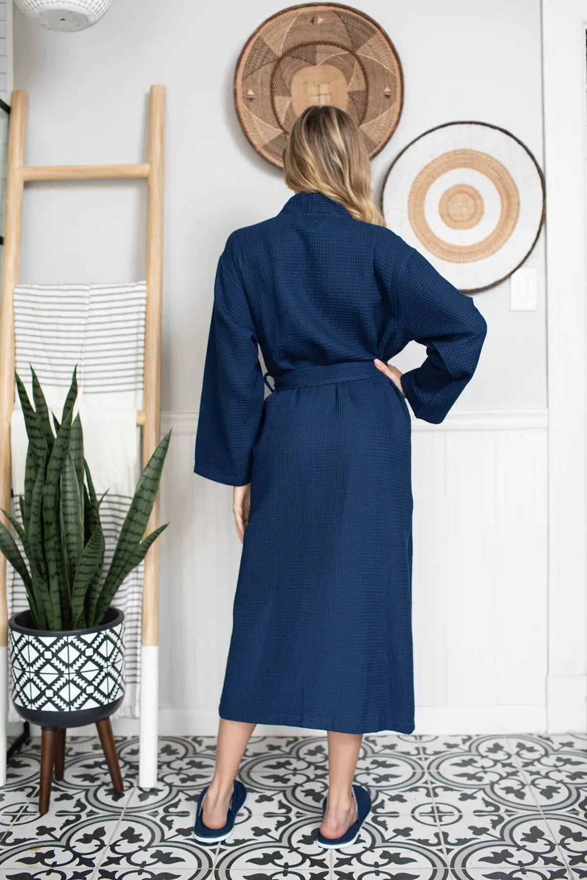 Womens Waffle Robe: Lightweight, Quick-Dry Spa Comfort