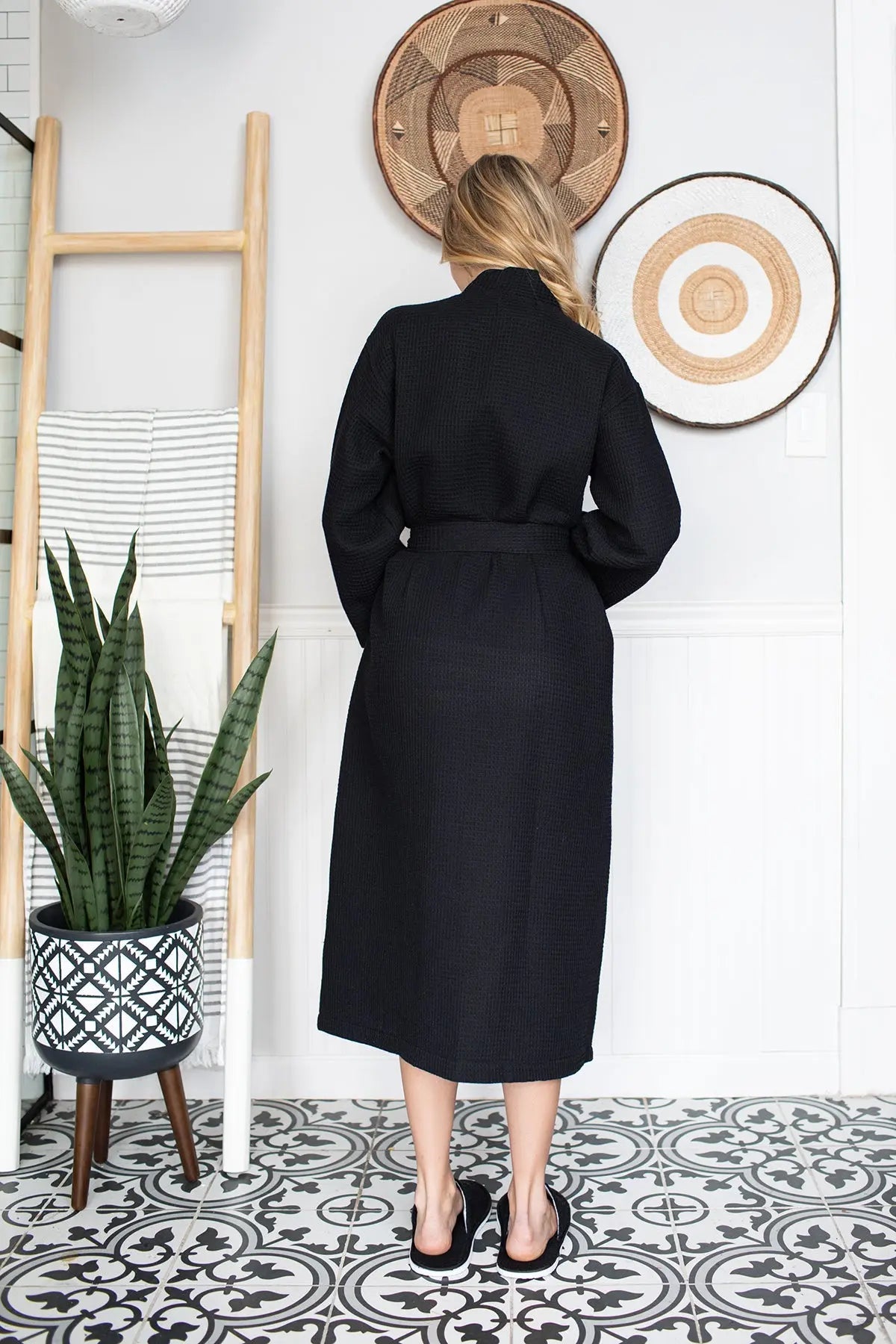 Womens Waffle Robe: Lightweight, Quick-Dry Spa Comfort