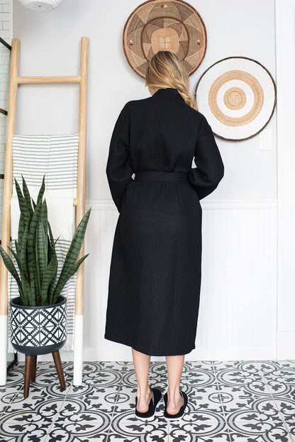 Womens Waffle Robe: Lightweight, Quick-Dry Spa Comfort