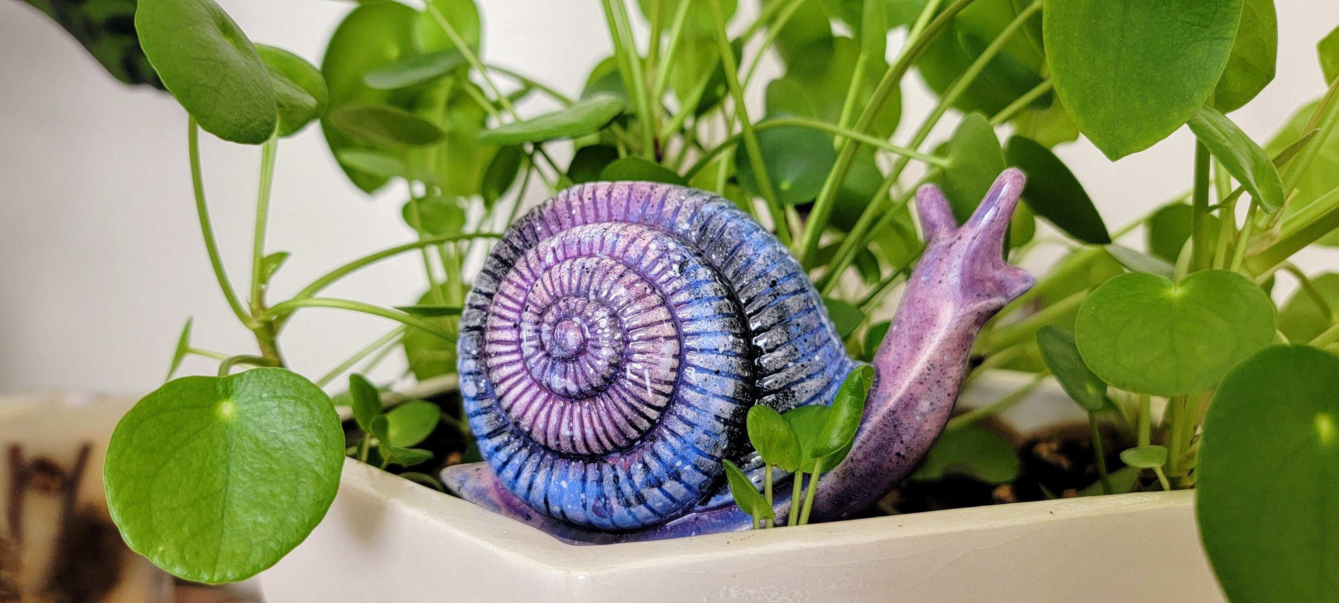 Large Snail Ceramic Plant Watering Spike