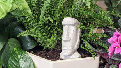 Moai Statue Ceramic Plant Watering Spike