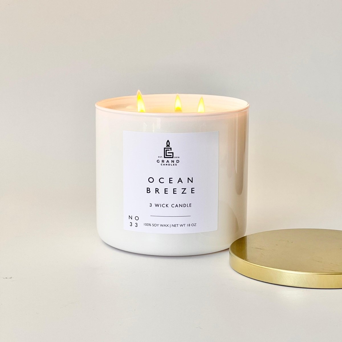Ocean Breeze Soy Candle
